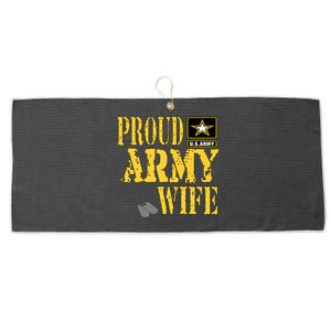 Proud Army Wife Gift Military Pride Meaningful Gift Large Microfiber Waffle Golf Towel