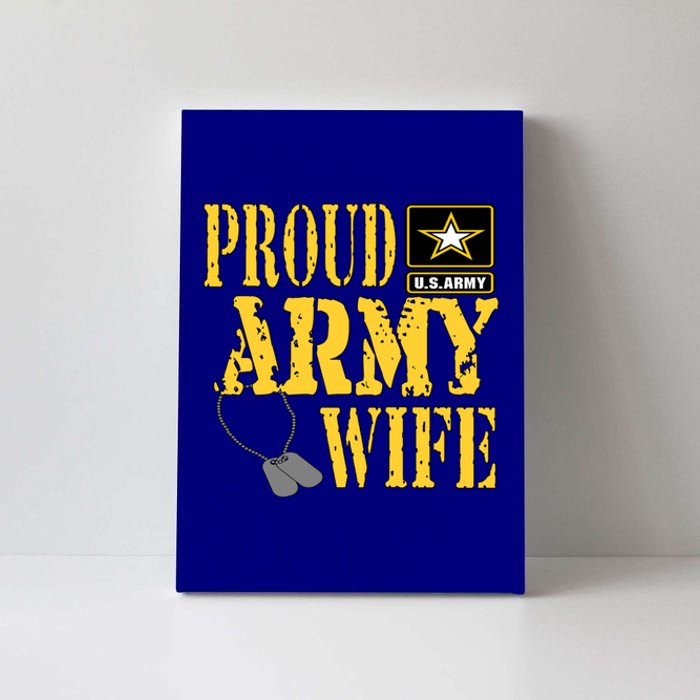 Proud Army Wife Gift Military Pride Meaningful Gift Canvas