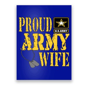 Proud Army Wife Gift Military Pride Meaningful Gift Poster