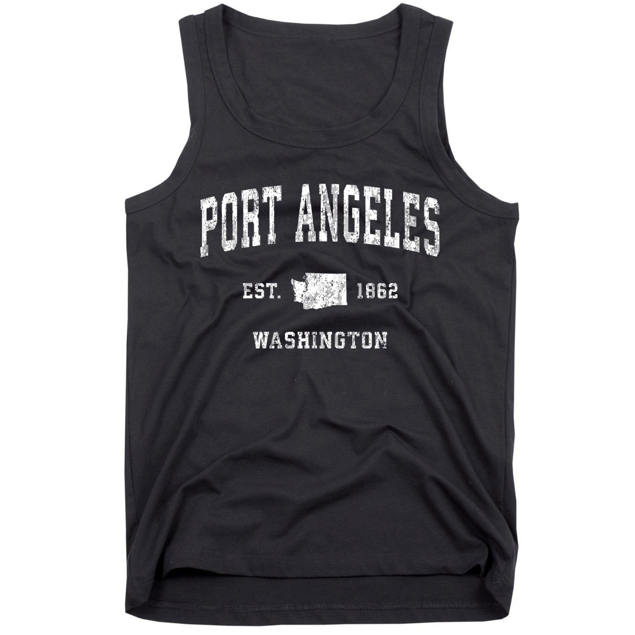 Port Angeles Washington Wa Vintage Athletic Sports Tank Top