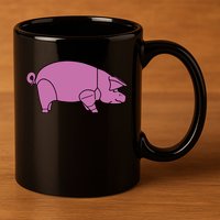 Pig As Worn 11oz C Handle Ceramic Mug