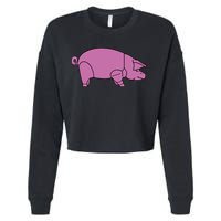 Pig As Worn Cropped Pullover Crew