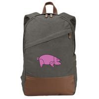Pig As Worn Cotton Canvas Backpack