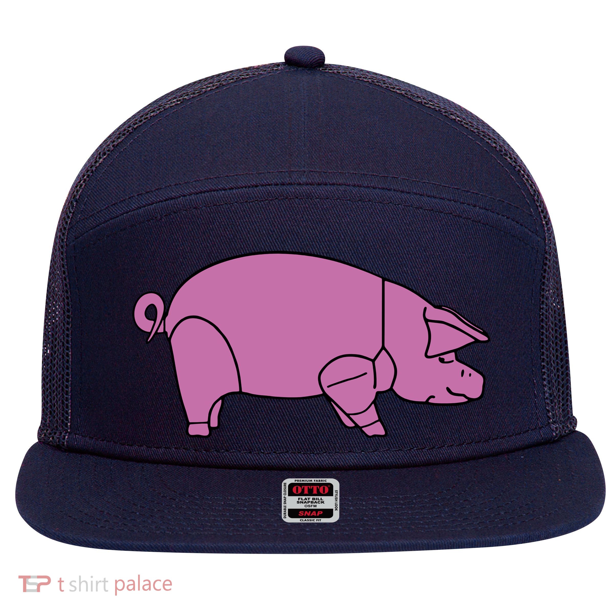 Pig As Worn 7 Panel Mesh Trucker Snapback Hat
