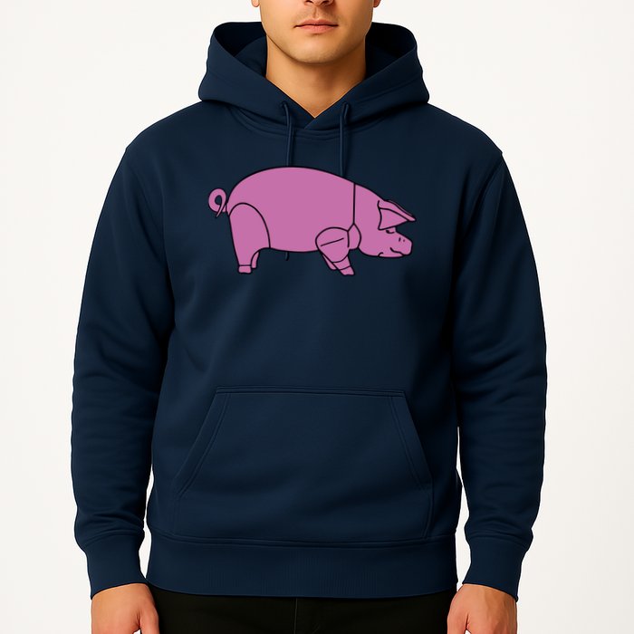 Pig As Worn Hoodie