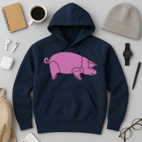 Pig As Worn Hoodie