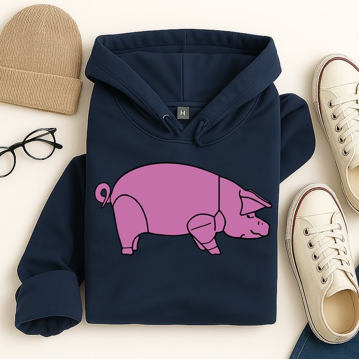 Pig As Worn Hoodie