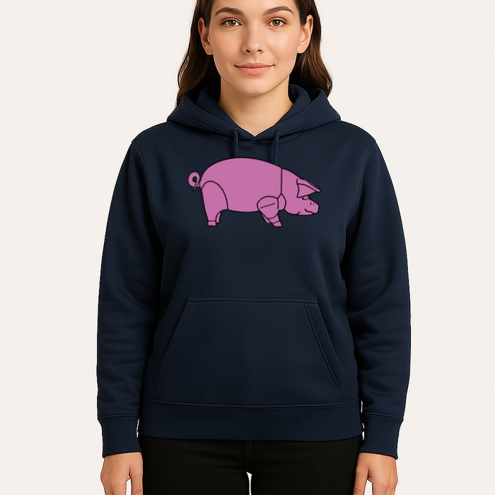 Pig As Worn Hoodie