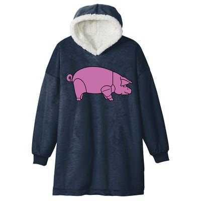 Pig As Worn Hooded Wearable Blanket