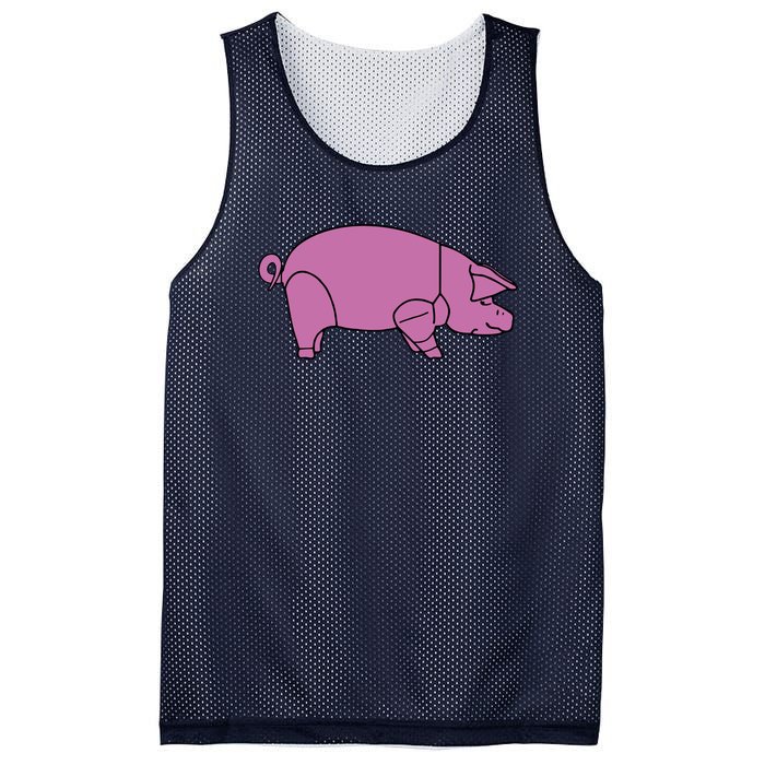 Pig As Worn By Dave Gilmour Mesh Reversible Basketball Jersey Tank