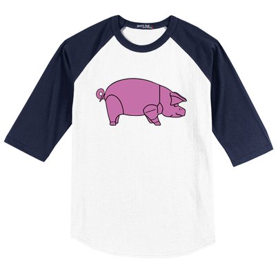 Pig As Worn By Dave Gilmour Baseball Sleeve Shirt