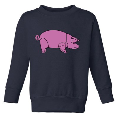 Pig As Worn Toddler Sweatshirt