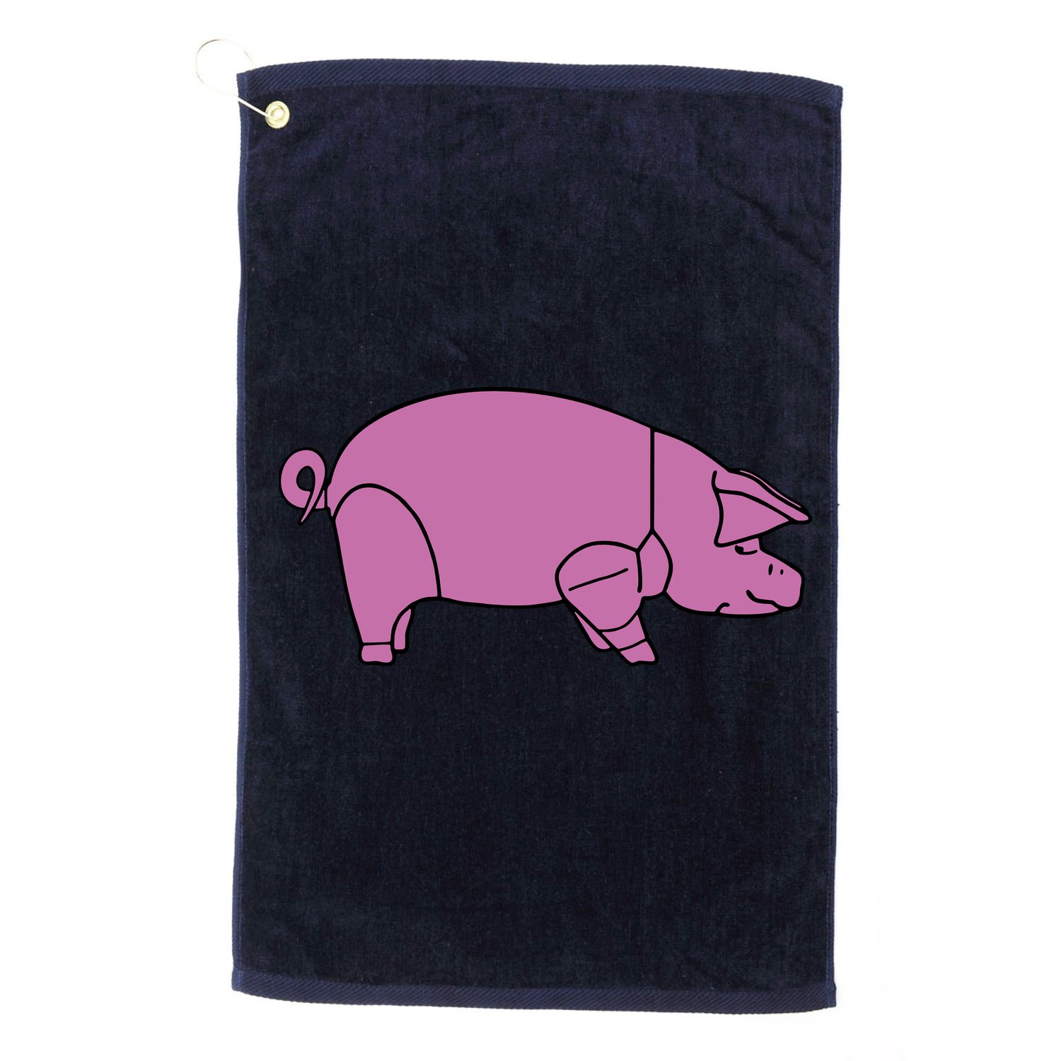 Pig As Worn Golf Towel