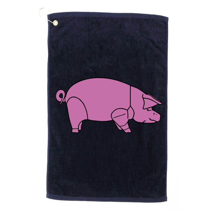 Pig As Worn Golf Towel
