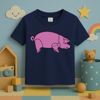 Pig As Worn Toddler T-Shirt