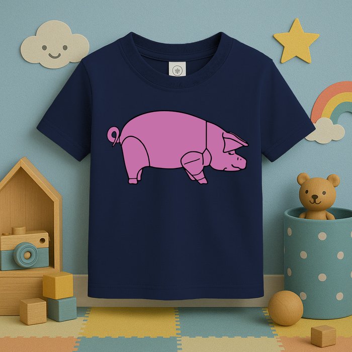 Pig As Worn Toddler T-Shirt