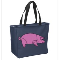 Pig As Worn Zip Tote Bag