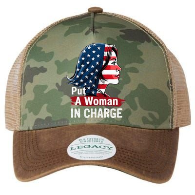 Put A Woman In Charge 2024 Empower In Politics Legacy Tie Dye Trucker Hat