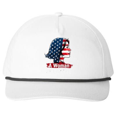 Put A Woman In Charge 2024 Empower In Politics Snapback Five-Panel Rope Hat