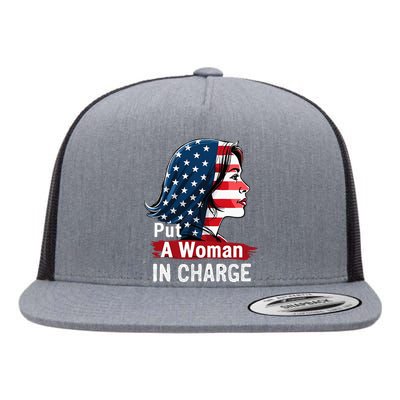 Put A Woman In Charge 2024 Empower In Politics Flat Bill Trucker Hat