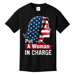 Put A Woman In Charge 2024 Empower In Politics Kids T-Shirt