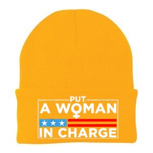 Put A Woman In Charge Potus Female President Knit Cap Winter Beanie