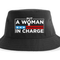 Put A Woman In Charge Potus Female President Sustainable Bucket Hat