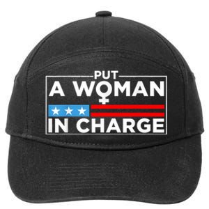 Put A Woman In Charge Potus Female President 7-Panel Snapback Hat