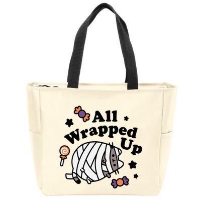 Pusheen All Wrapped Up Halloween Zip Tote Bag