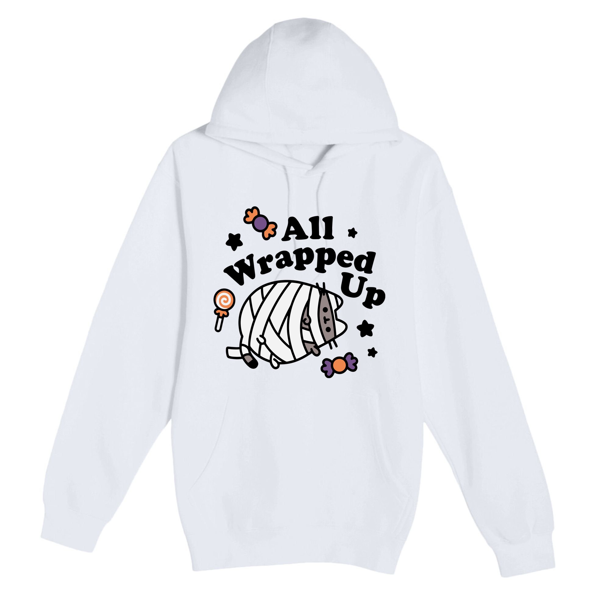 Pusheen All Wrapped Up Halloween Premium Pullover Hoodie