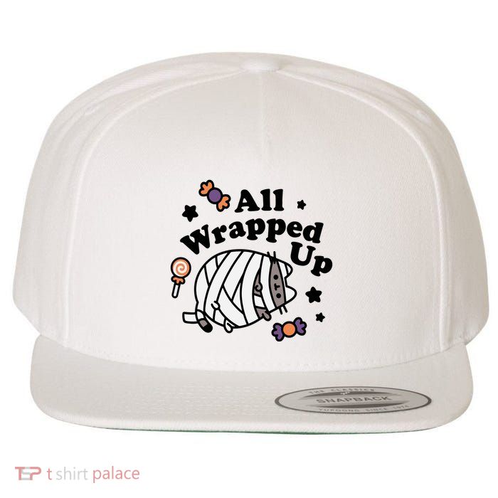 Pusheen All Wrapped Up Halloween Wool Snapback Cap