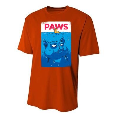 Paws Angry Cat Movie Poster Performance Sprint T-Shirt