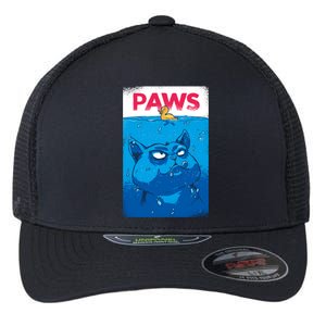 Paws Angry Cat Movie Poster Flexfit Unipanel Trucker Cap