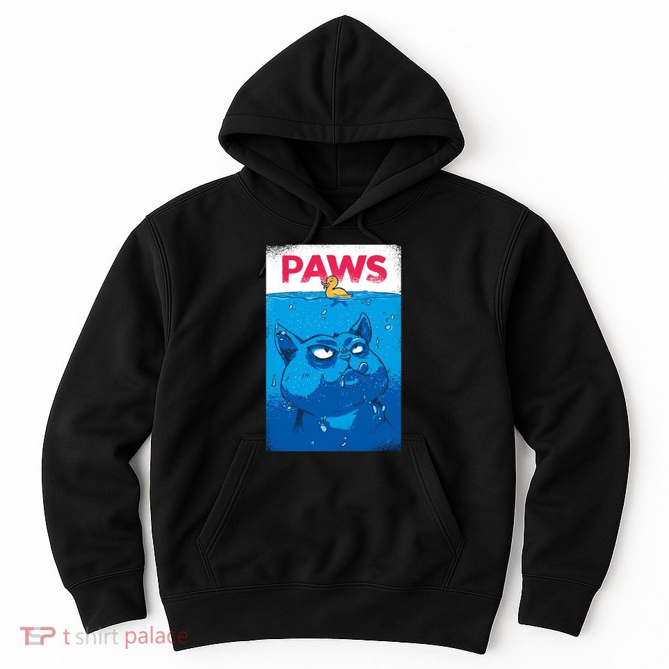 Paws Angry Cat Movie Poster Hoodie