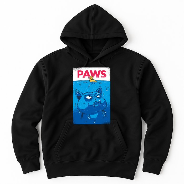 Paws Angry Cat Movie Poster Hoodie