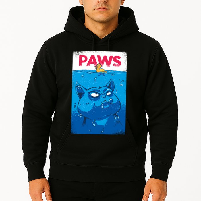 Paws Angry Cat Movie Poster Hoodie