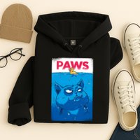 Paws Angry Cat Movie Poster Hoodie