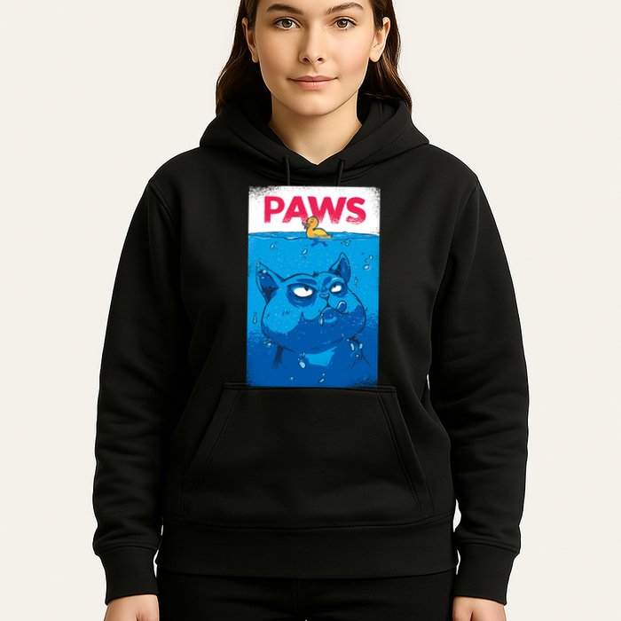 Paws Angry Cat Movie Poster Hoodie