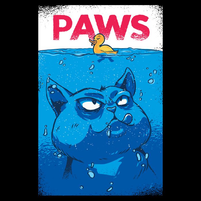 Paws Angry Cat Movie Poster Hoodie