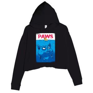 Paws Angry Cat Movie Poster Crop Fleece Hoodie