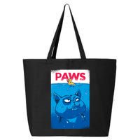 Paws Angry Cat Movie Poster 25L Jumbo Tote