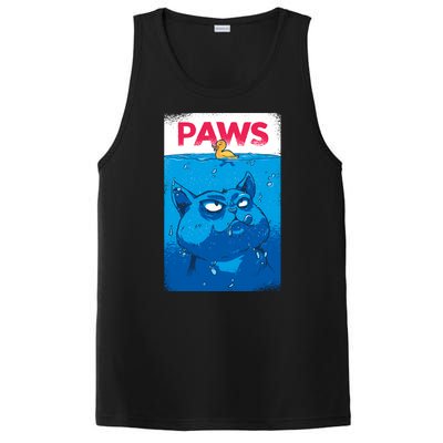 Paws Angry Cat Movie Poster PosiCharge Competitor Tank