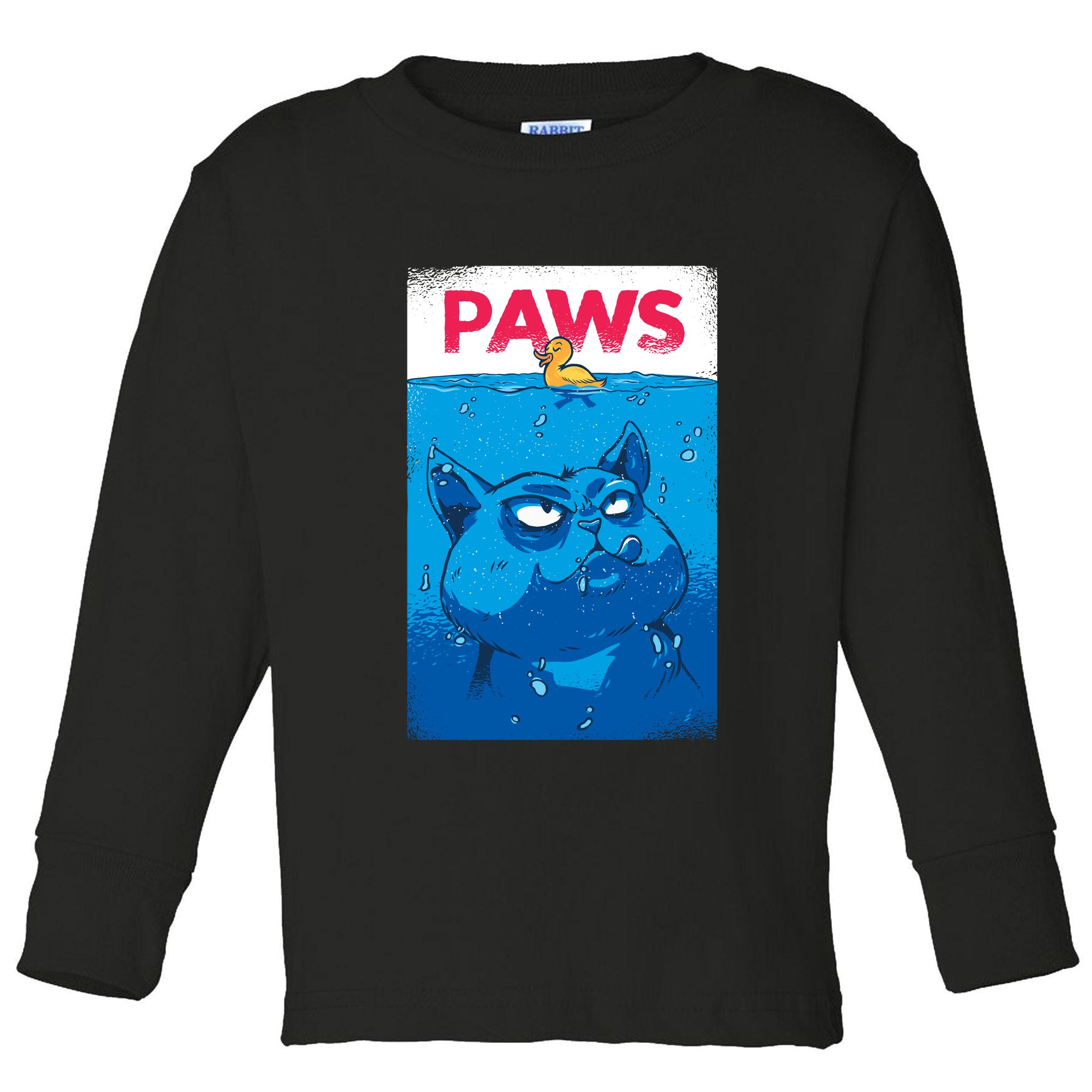 Paws Angry Cat Movie Poster Toddler Long Sleeve Shirt