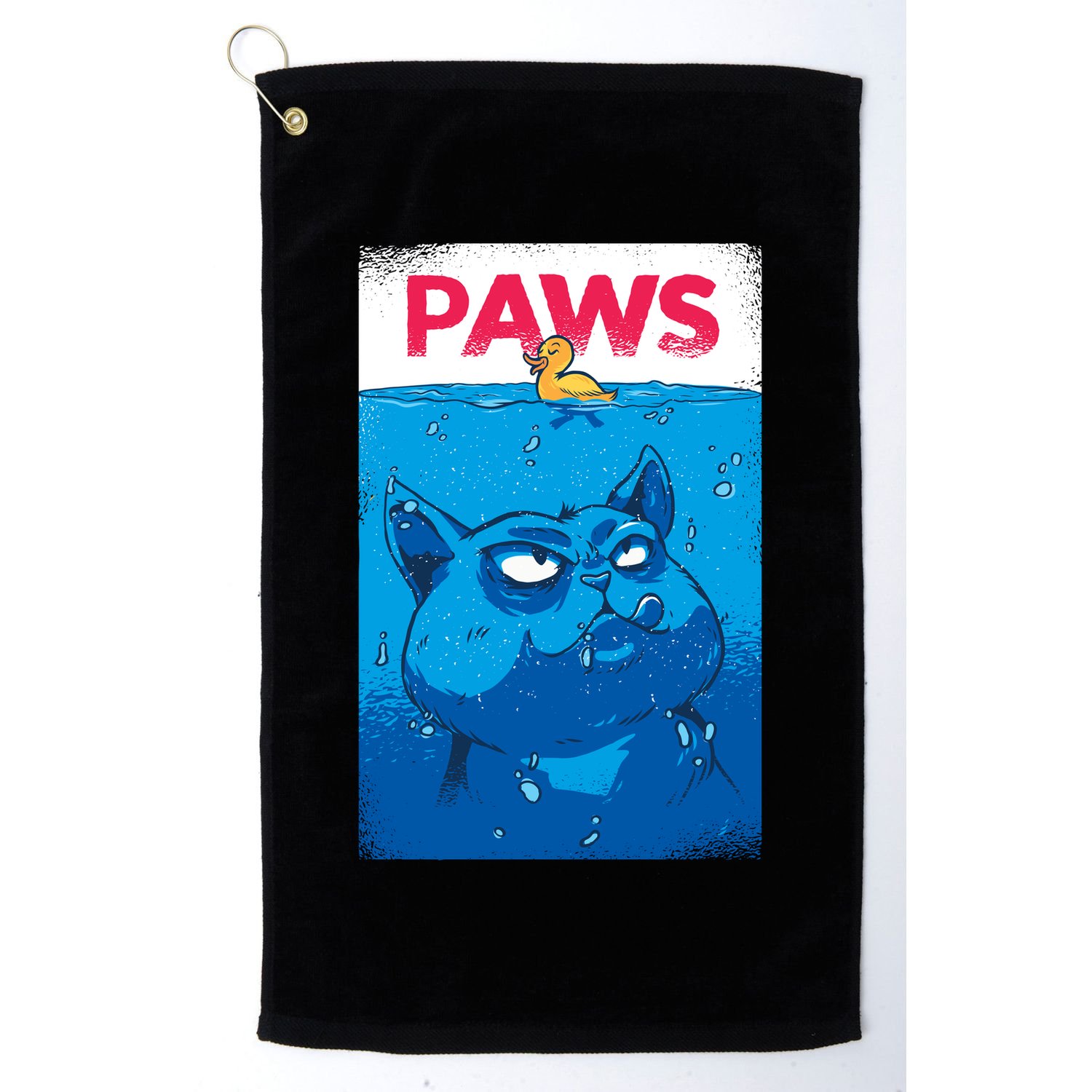 Paws Angry Cat Movie Poster Golf Towel