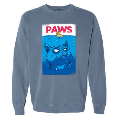 Paws Angry Cat Movie Poster Garment-Dyed Sweatshirt