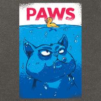 Paws Angry Cat Movie Poster Cotton Canvas Backpack