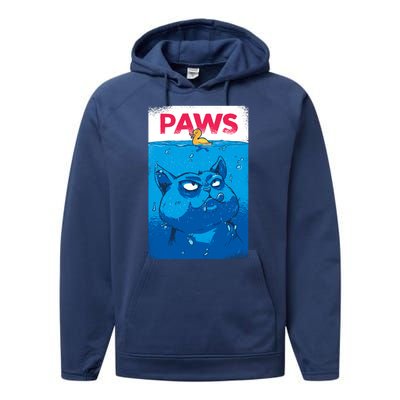 Paws Angry Cat Movie Poster Performance Fleece Hoodie