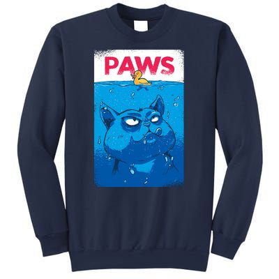 Paws Angry Cat Movie Poster Sweatshirt