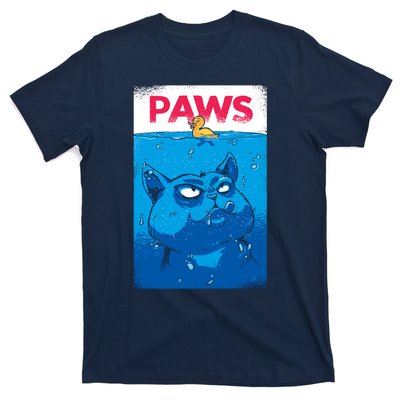 Paws Angry Cat Movie Poster T-Shirt