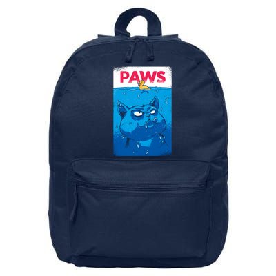 Paws Angry Cat Movie Poster 16 in Basic Backpack